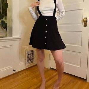 Black pinafore skirt/dress